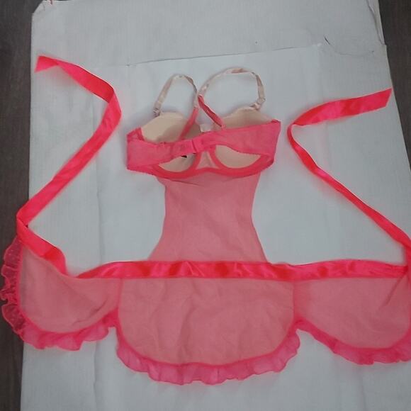 Victoria Secret Sexy Little Things Bustier and Panty Set 34B/S Feminine Bridal - Picture 9 of 14